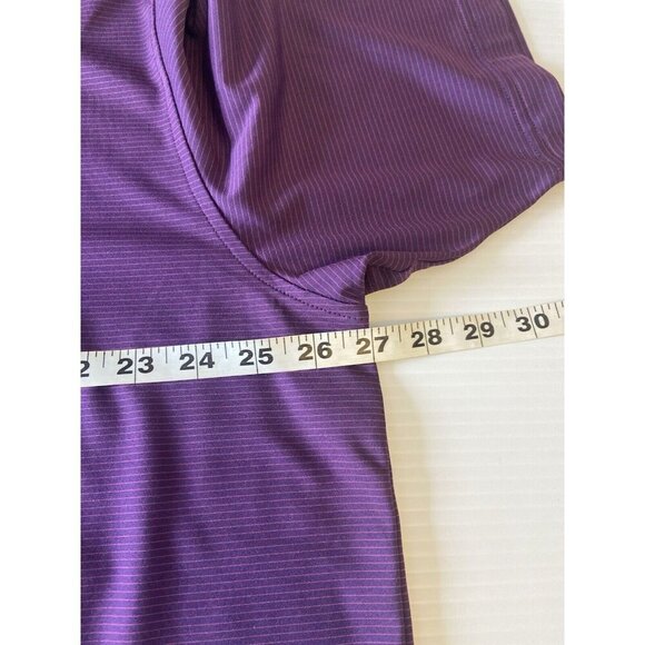 Peter Millar Summer Comfort Golf Polo Penn Tool Shirt 2XL Purple Stripe Stretch - Picture 11 of 12